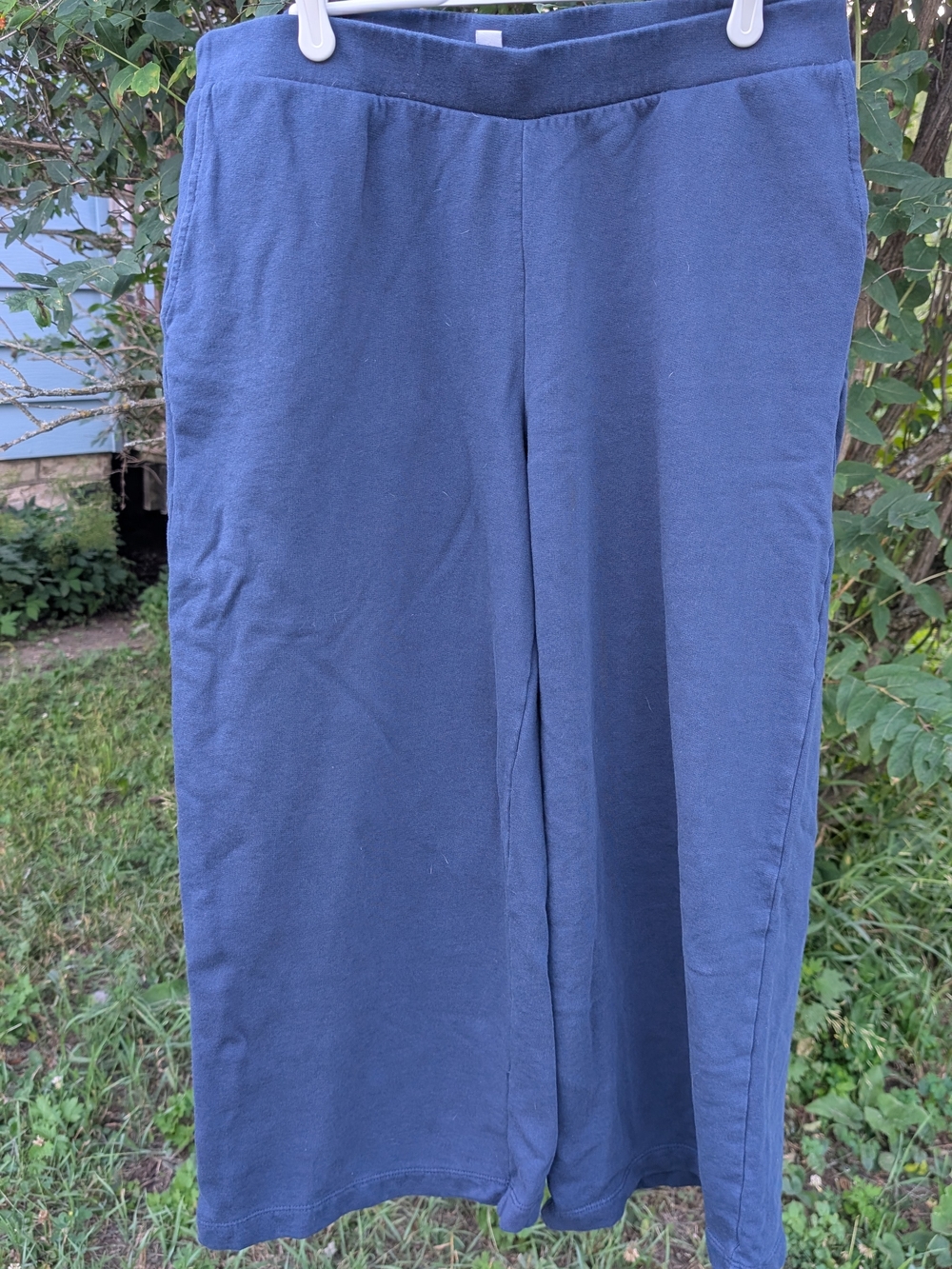 J. Jill Wide-Leg Pull-On Pants in Navy Blue